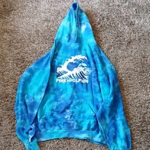 Pink Dolphin Men's Blue Hoodie